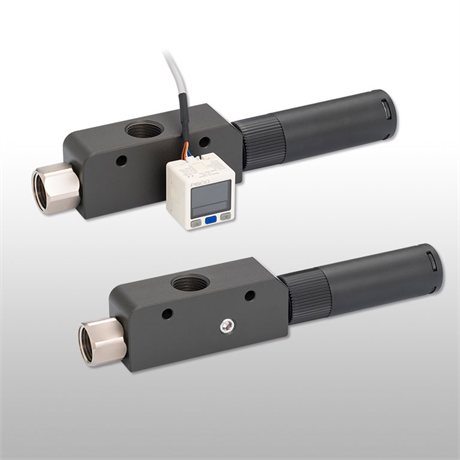 PISCO VLS square-body vacuum generator with cylindrical silencer
