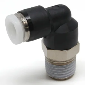 PISCO PL Series push-in male elbow for 1/4 inch tube, 1/4 thread size