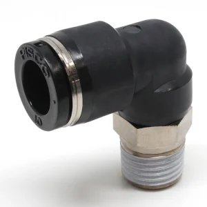 PISCO PL Series push-in male elbow for 10 mm tube