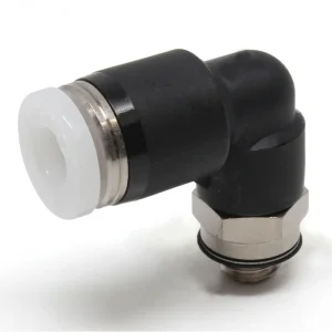 PISCO PL Series push-in male elbow for 5/32 inch tube, small machine thread