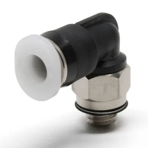 PISCO PL Series mini push-in male elbow for 5/32 inch tube, small machine thread