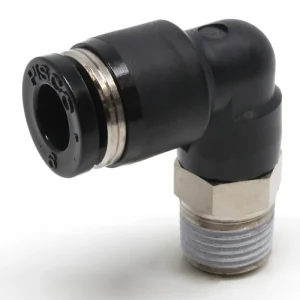 PISCO PL Series push-in male elbow for 6 mm tube